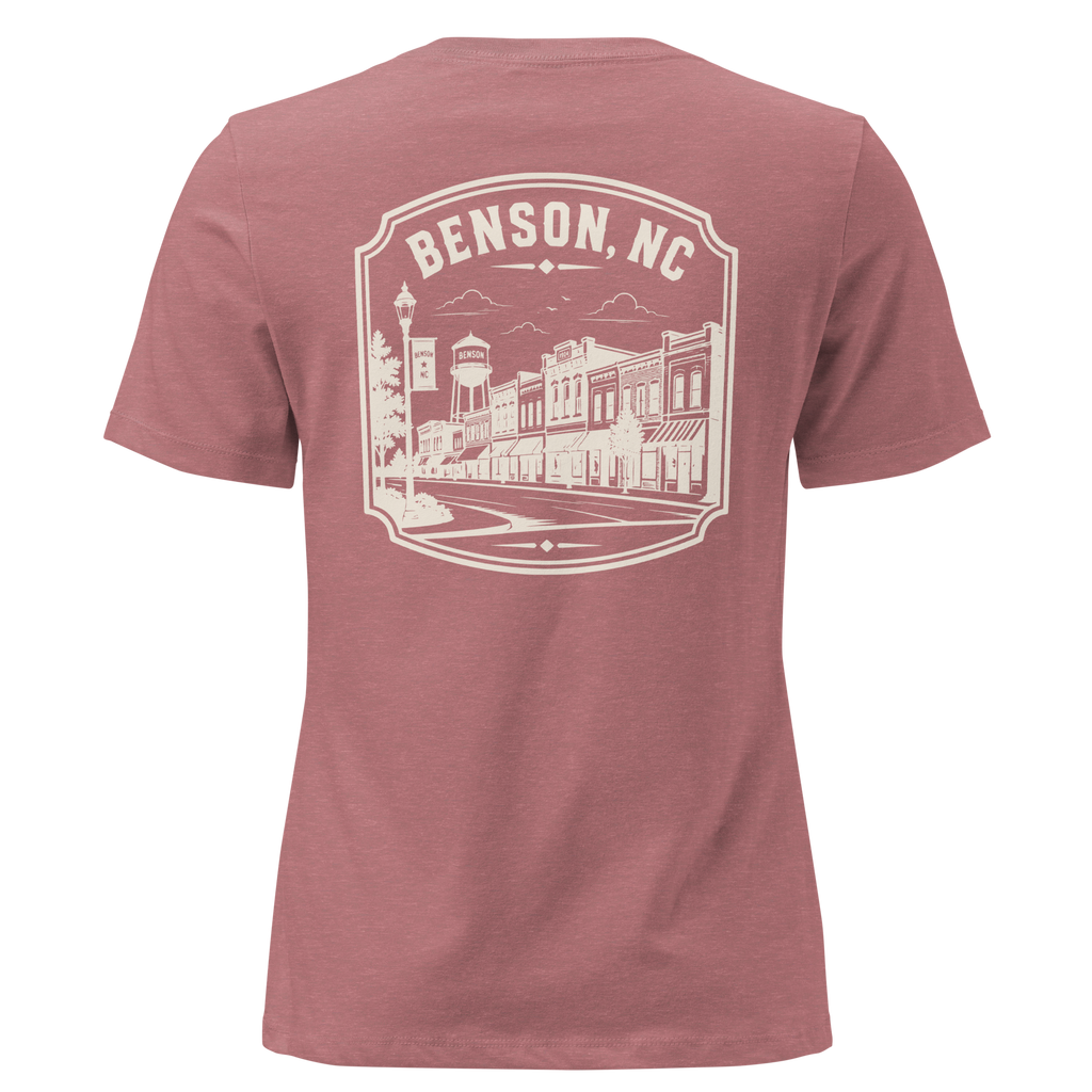 Benson NC - Downtown - Women's Relaxed T-Shirt