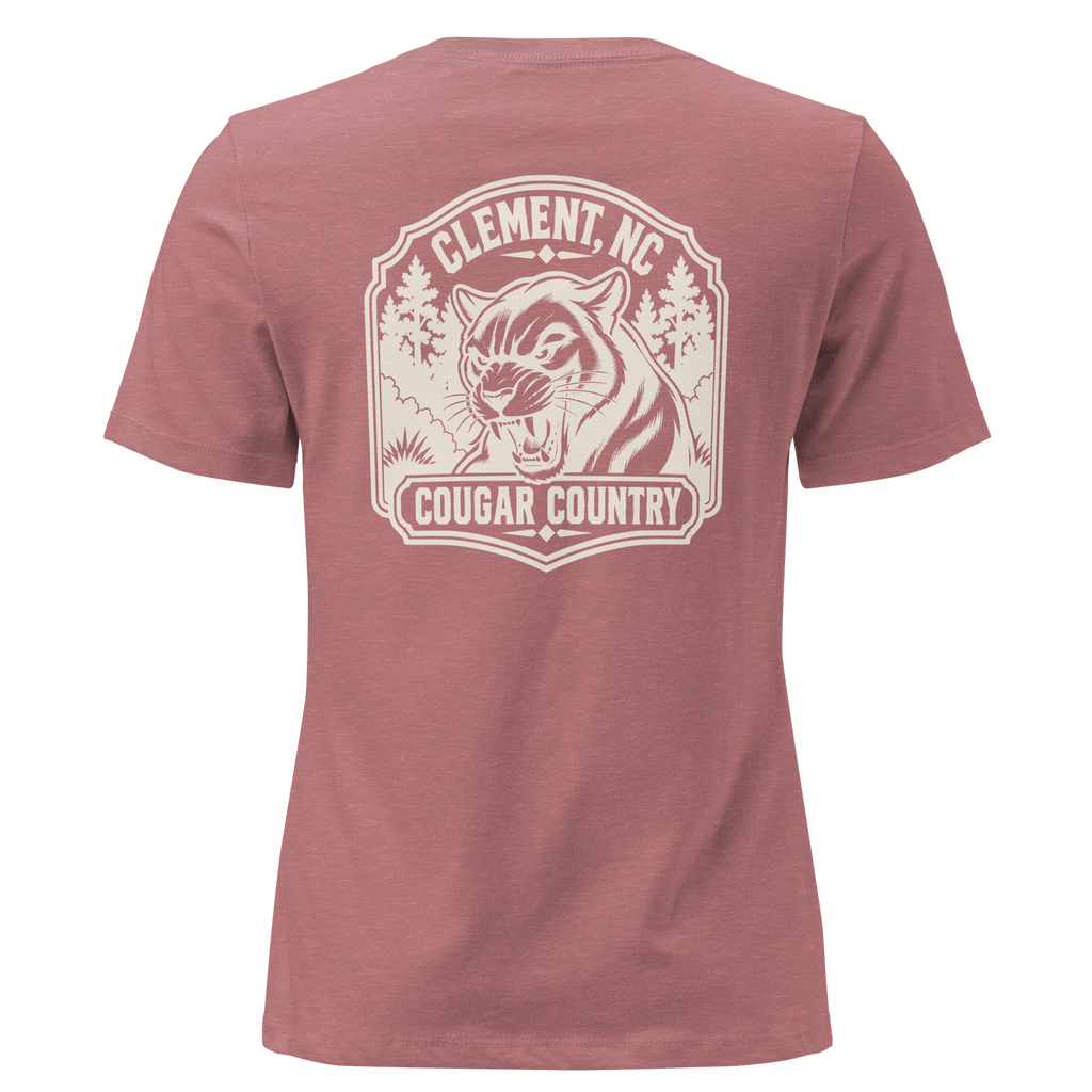 Clement NC - Cougar Country- Women's Relaxed T-Shirt