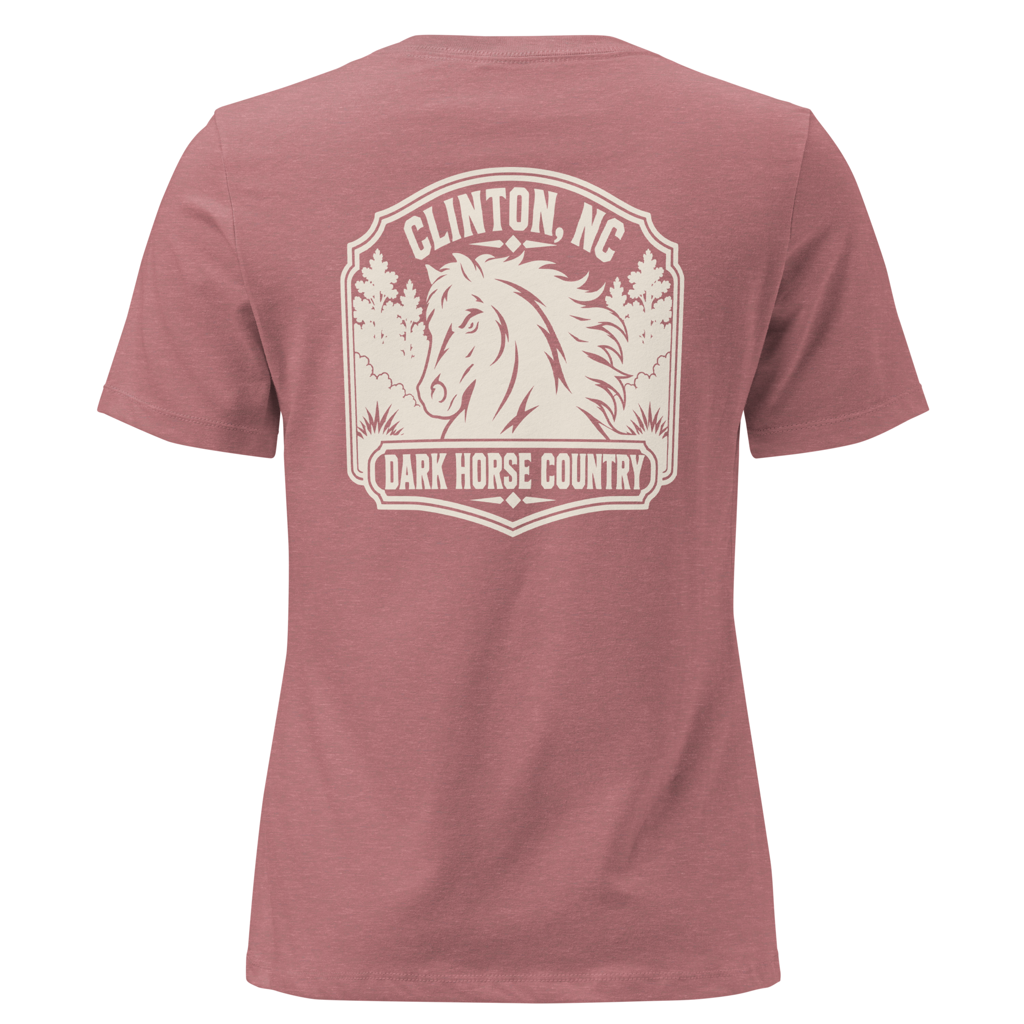 Clinton NC - Dark Horse Country- Women's Relaxed T-Shirt