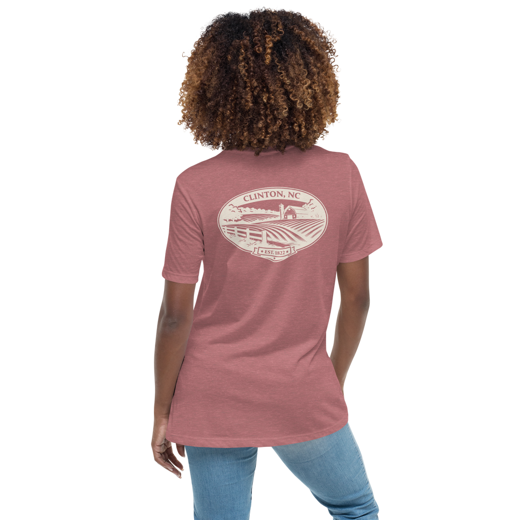 Clinton NC - Farm Heritage- Women's Relaxed T-Shirt
