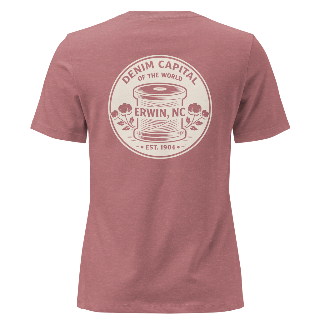Erwin NC - Denim Capital- Women's Relaxed T-Shirt