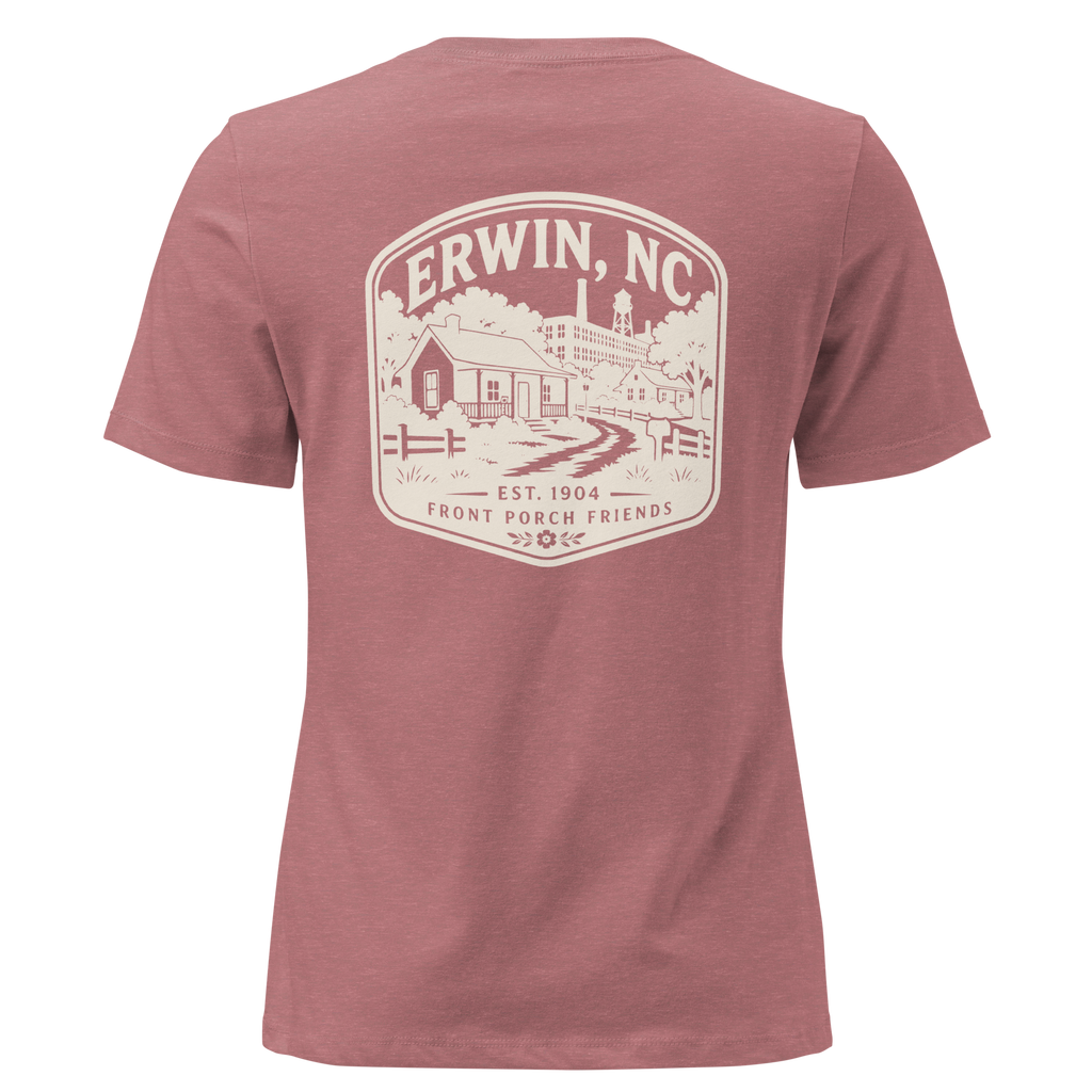 Erwin NC - Mill Town- Women's Relaxed T-Shirt
