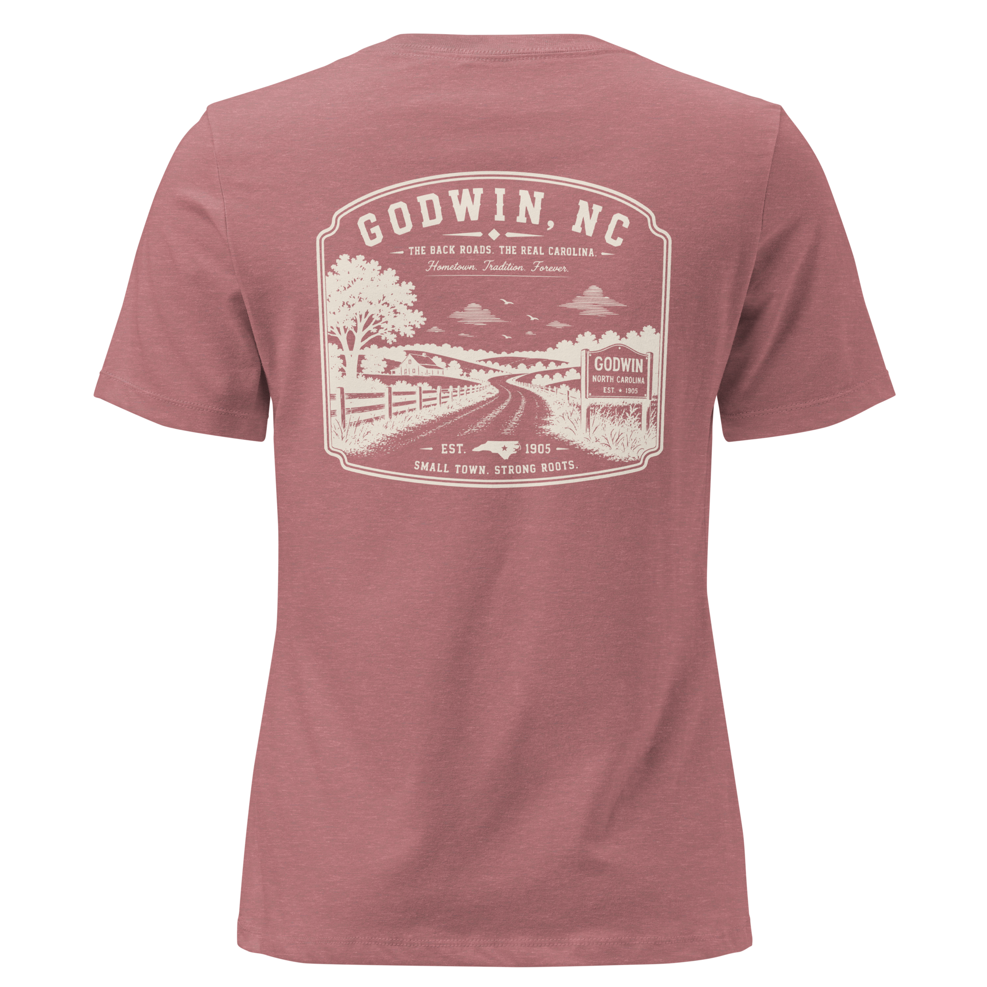 Godwin NC - The Back Roads- Women's Relaxed T-Shirt