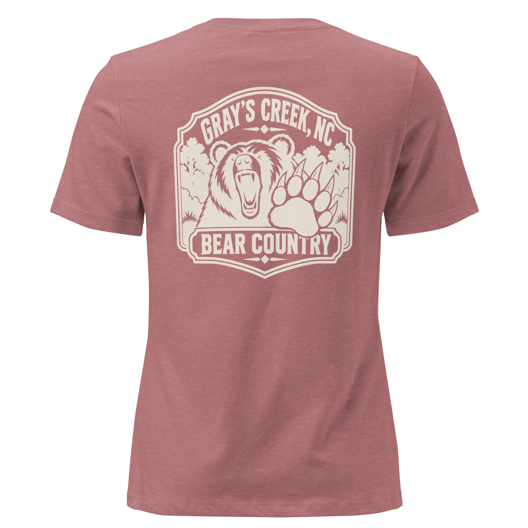 Gray's Creek NC - Bear Country- Women's Relaxed T-Shirt
