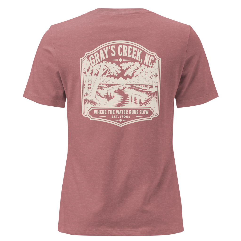 Gray's Creek NC - The Creek- Women's Relaxed T-Shirt