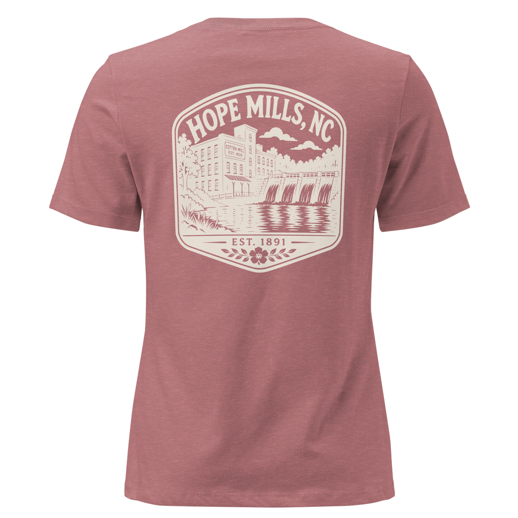 Hope Mills NC - The Old Mill- Women's Relaxed T-Shirt