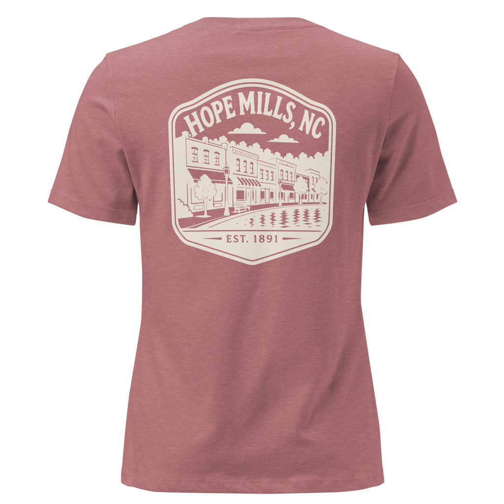 Hope Mills NC - Downtown- Women's Relaxed T-Shirt