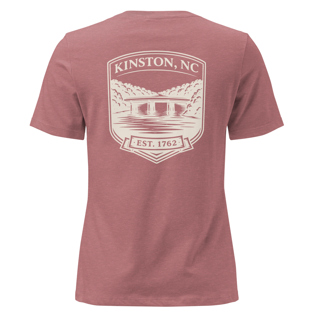 Kinston NC - Neuse River Bridge- Women's Relaxed T-Shirt