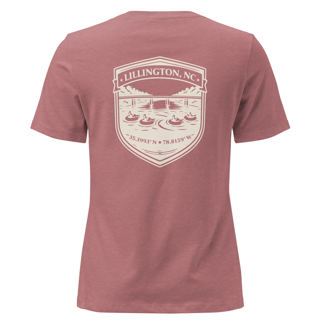 Lillington NC - River Tubing- Women's Relaxed T-Shirt