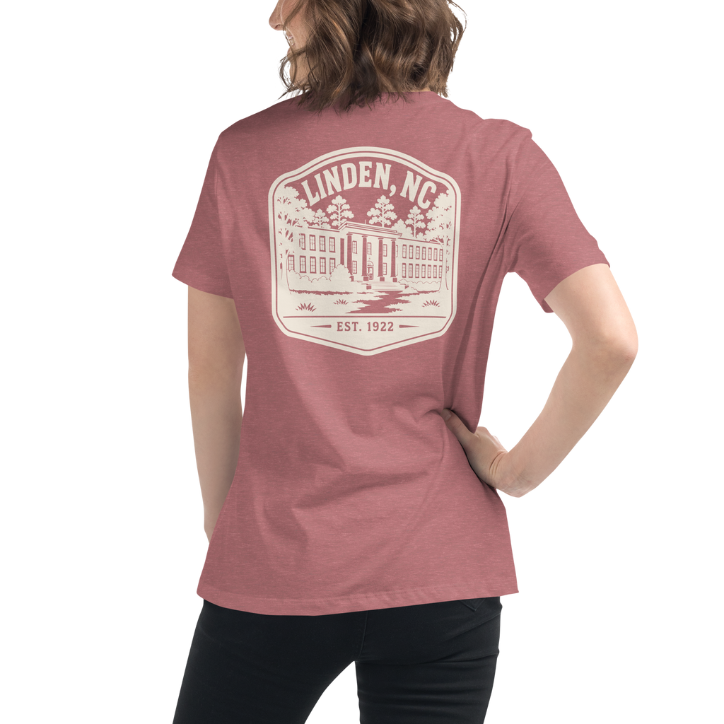 Linden NC - Old Linden School- Women's Relaxed T-Shirt
