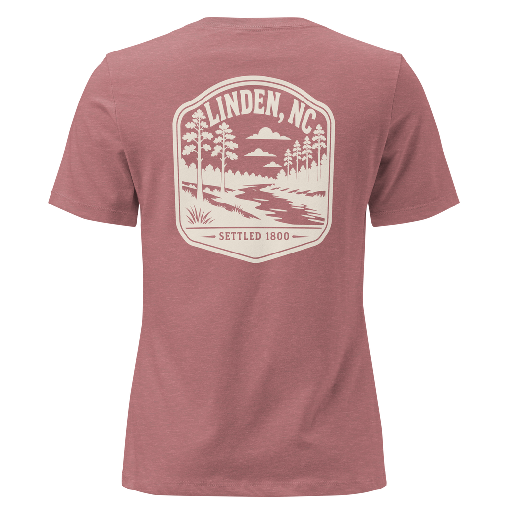 Linden NC - Little River- Women's Relaxed T-Shirt