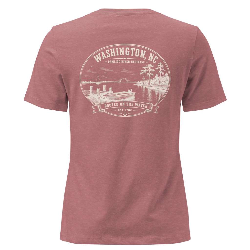 Washington, NC - The Pamlico - Women's Relaxed T-Shirt