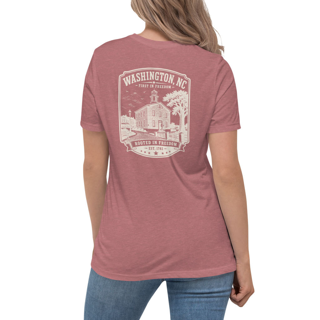Washington, NC - Rooted in Freedom - Women's Relaxed T-Shirt