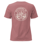 Southport NC - Compass- Women's Relaxed T-Shirt