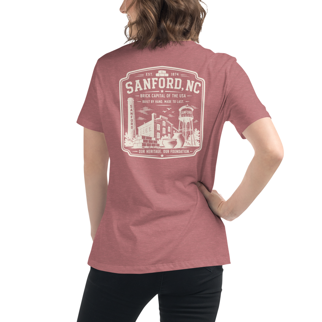 Sanford NC - The Brick Capital - Women's Relaxed T-Shirt