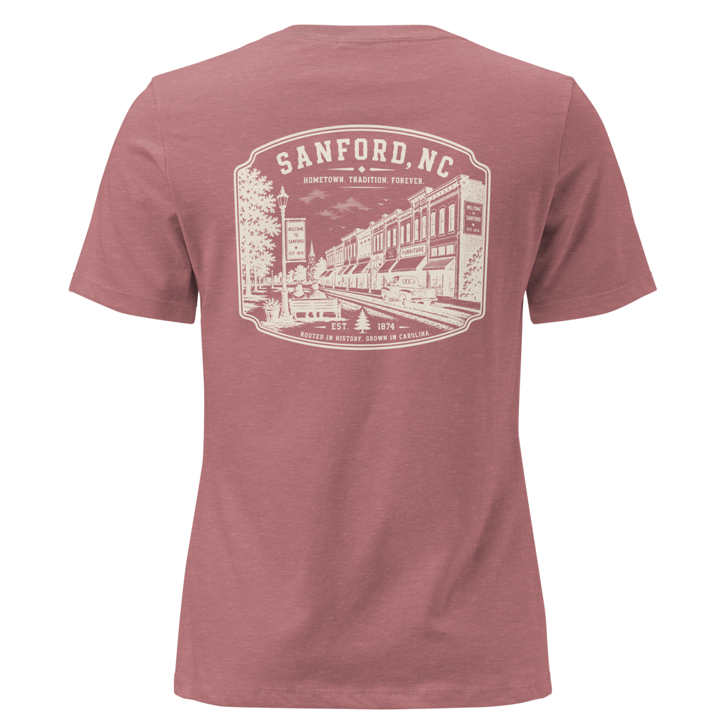 Sanford NC - Downtown - Women's Relaxed T-Shirt