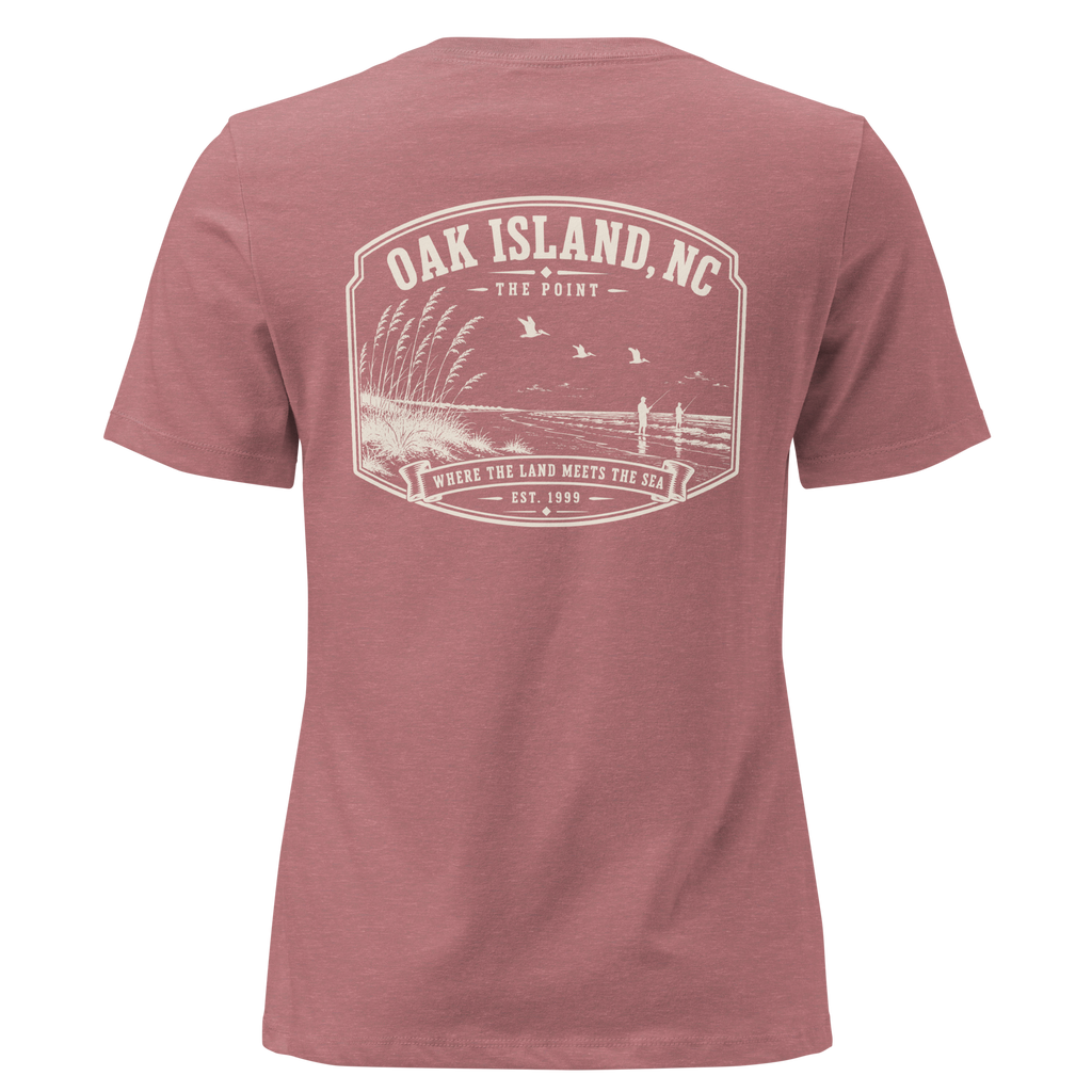 Oak Island, NC - The Point - Women's Relaxed T-Shirt