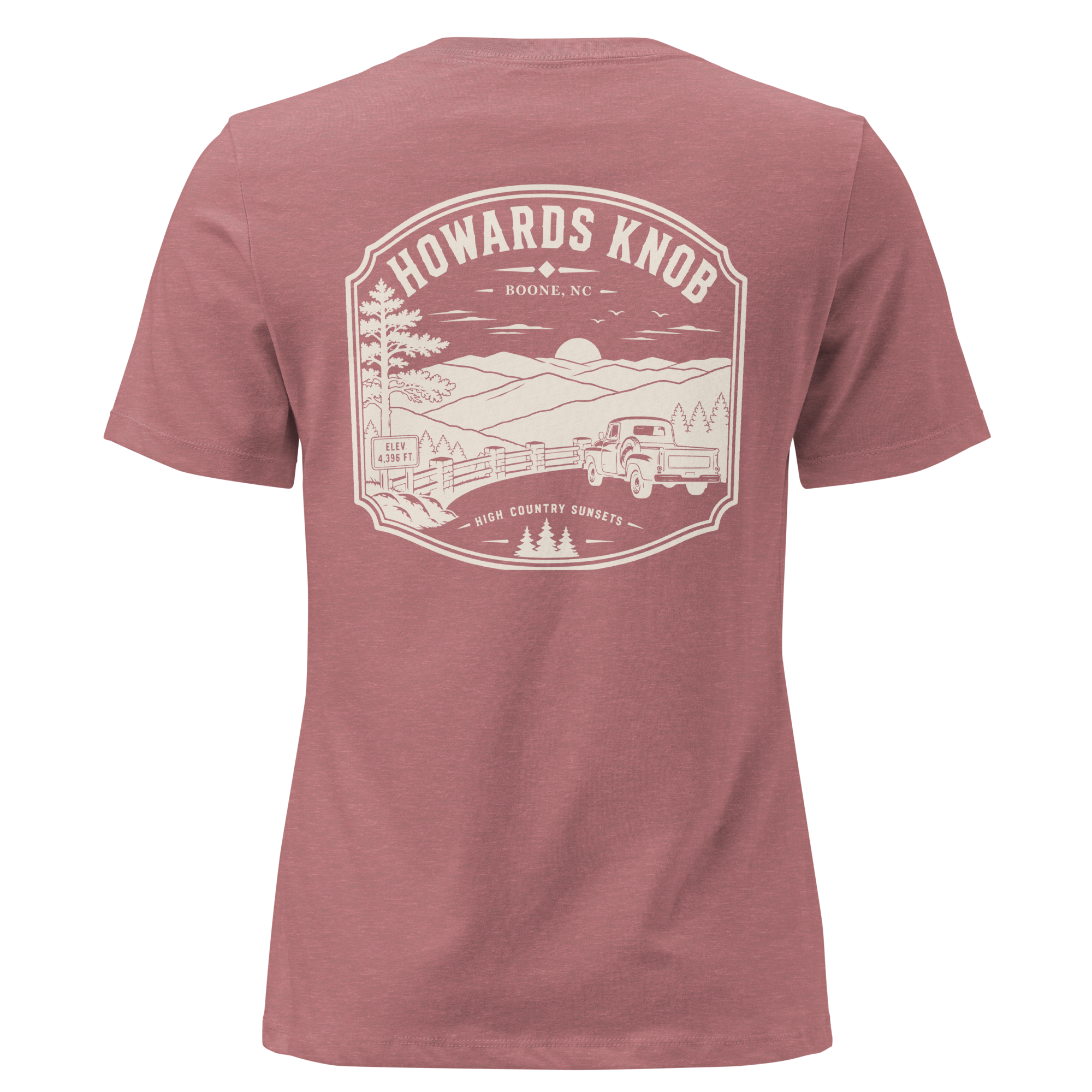 Boone NC - Howard's Knob - Women's Relaxed T-Shirt