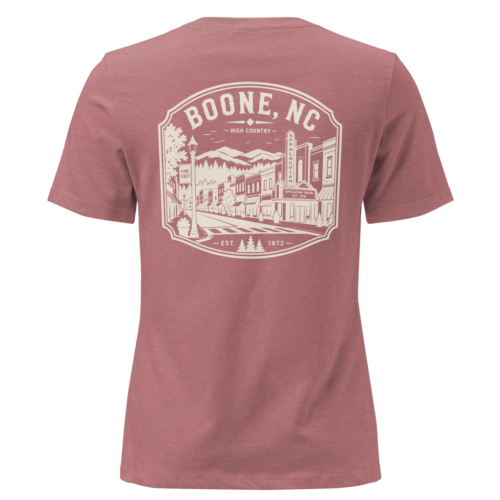 Boone NC - Downtown - Women's Relaxed T-Shirt