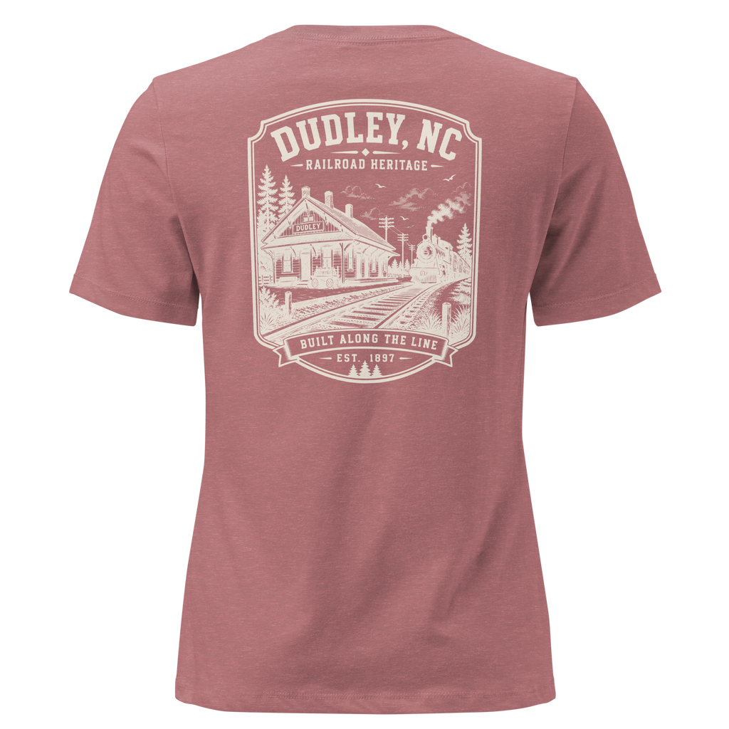 Dudley, NC - Built Along the Line - Women's Relaxed T-Shirt
