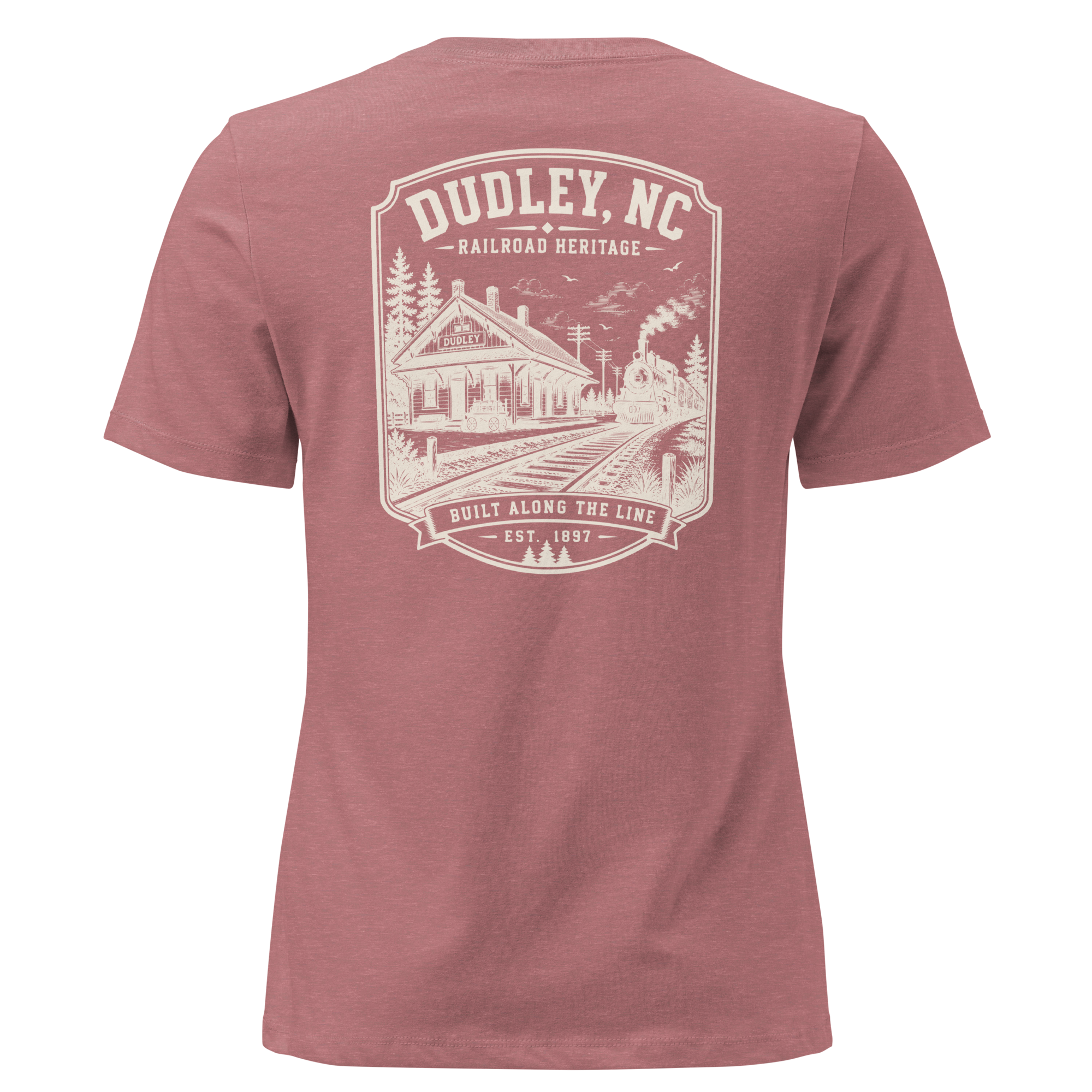 Dudley, NC - Built Along the Line - Women's Relaxed T-Shirt