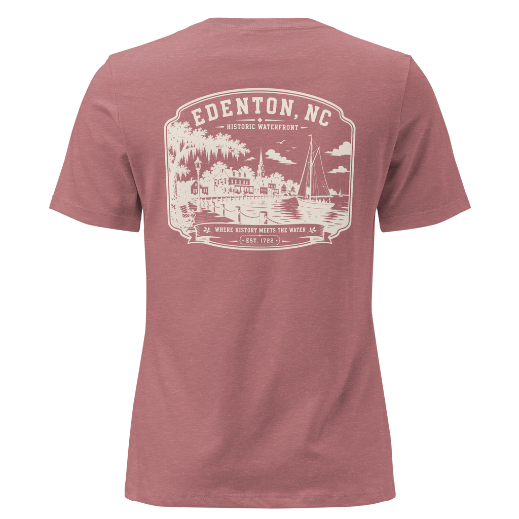 Edenton, NC - Historic Waterfront - Women's Relaxed T-Shirt