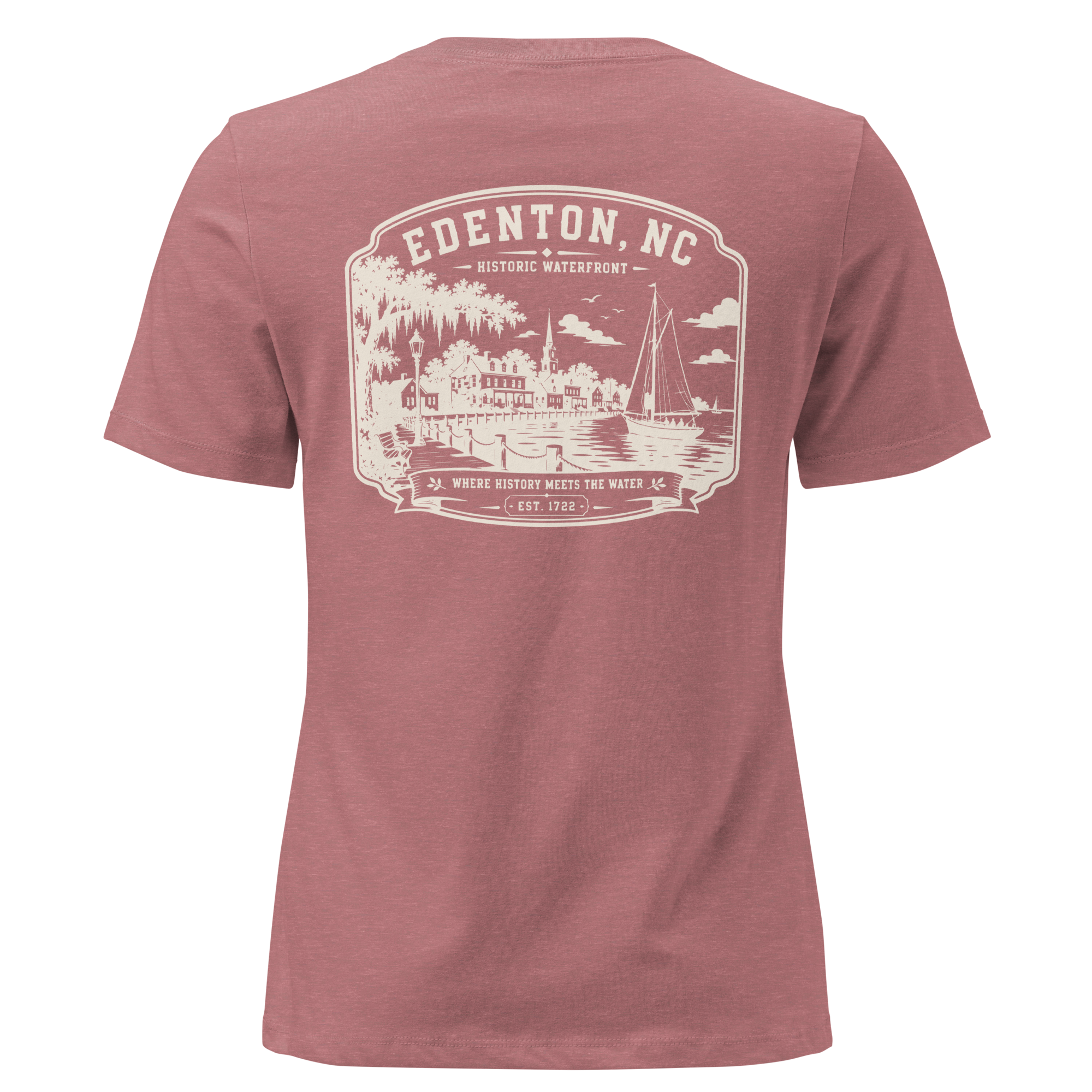 Edenton, NC - Historic Waterfront - Women's Relaxed T-Shirt