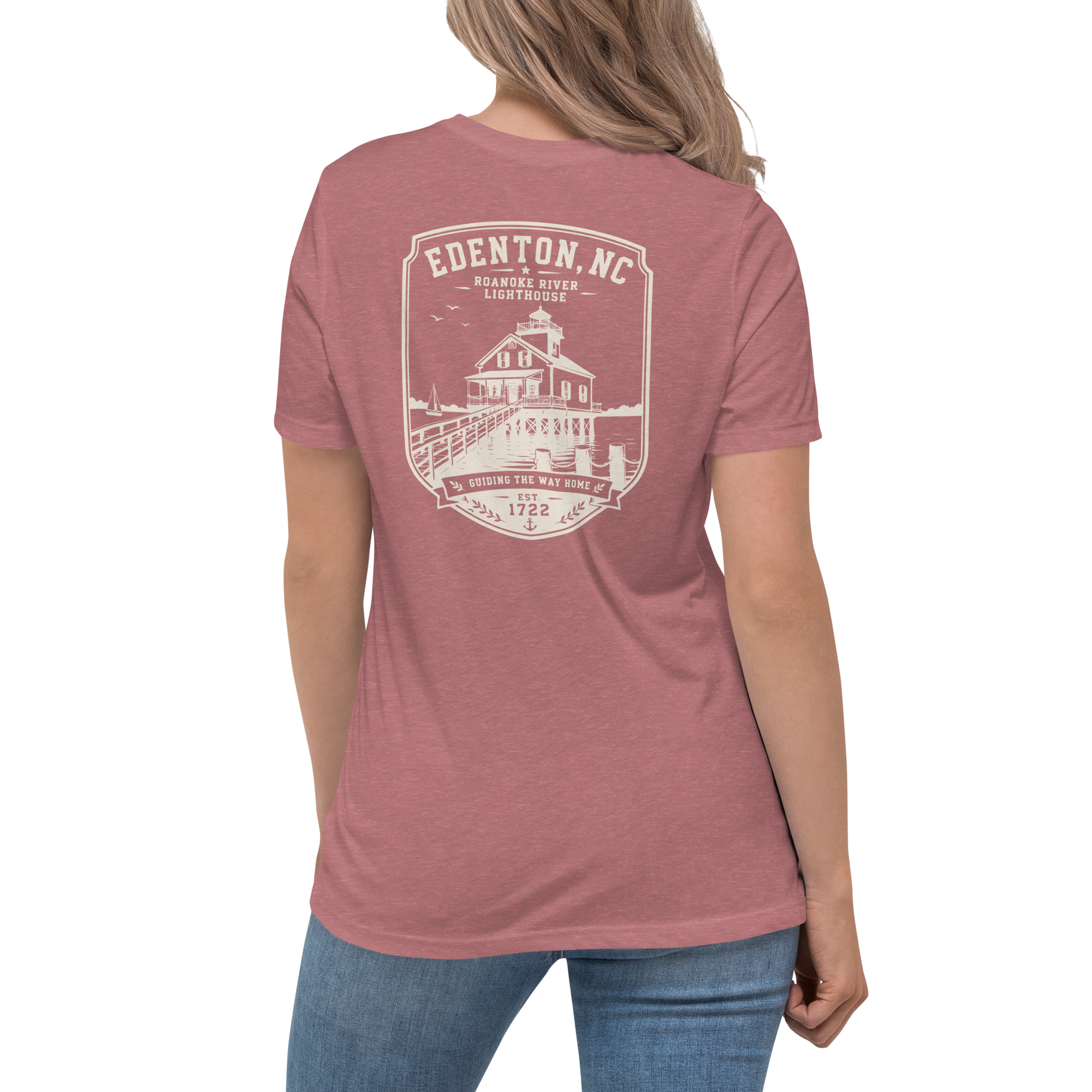 Edenton, NC - Roanoke River Lighthouse - Women's Relaxed T-Shirt