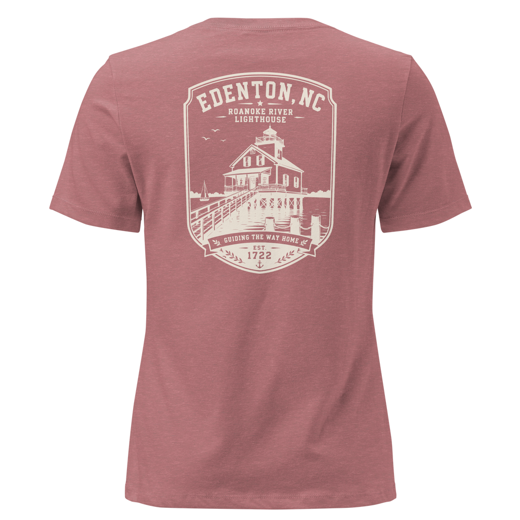 Edenton, NC - Roanoke River Lighthouse - Women's Relaxed T-Shirt