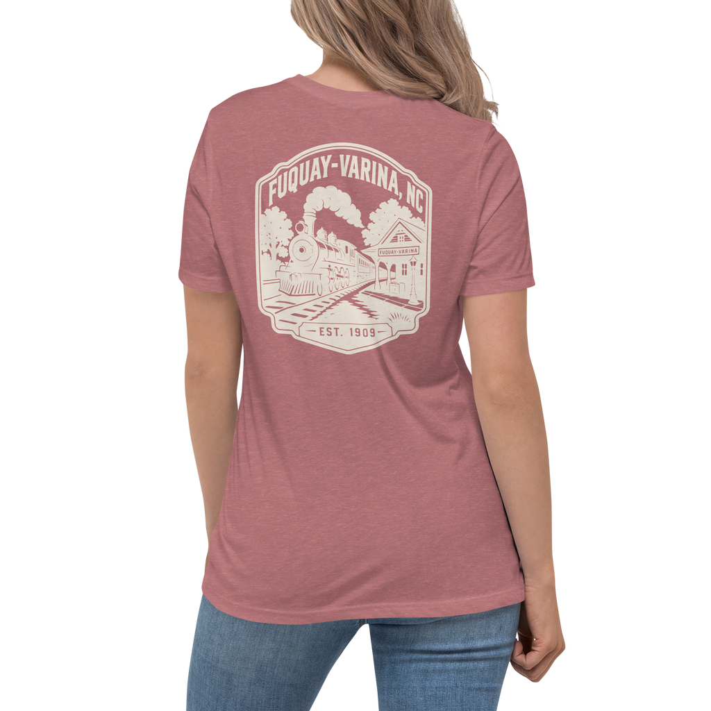 Fuquay Varina NC - Railroad Town- Women's Relaxed T-Shirt