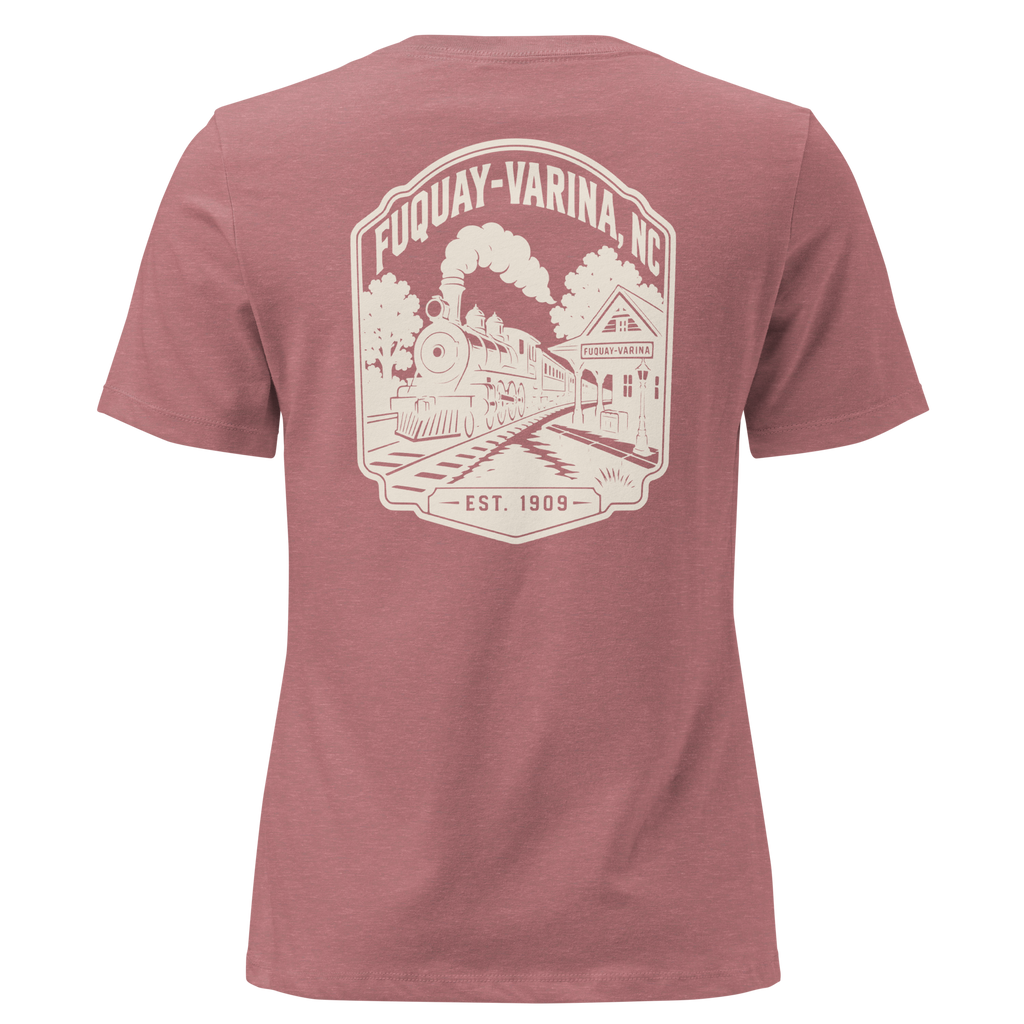 Fuquay Varina NC - Railroad Town- Women's Relaxed T-Shirt