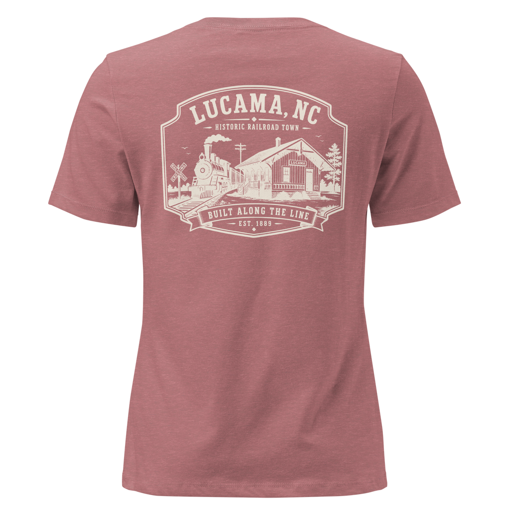 Lucama, NC - Built Along the Line - Women's Relaxed T-Shirt