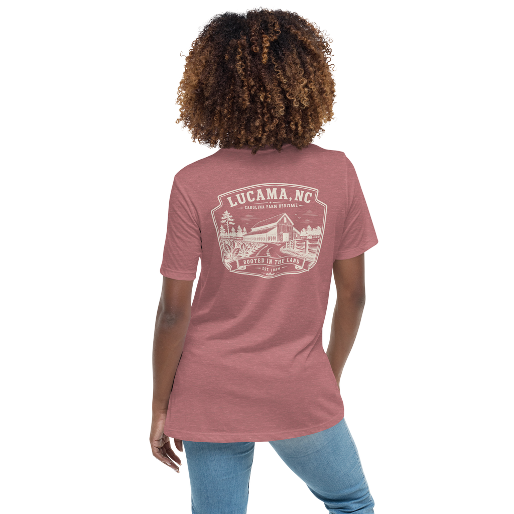 Lucama, NC - Rooted in the Land - Women's Relaxed T-Shirt