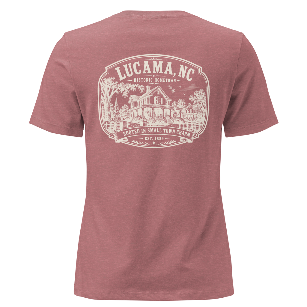 Lucama, NC - Small Town Charm - Women's Relaxed T-Shirt