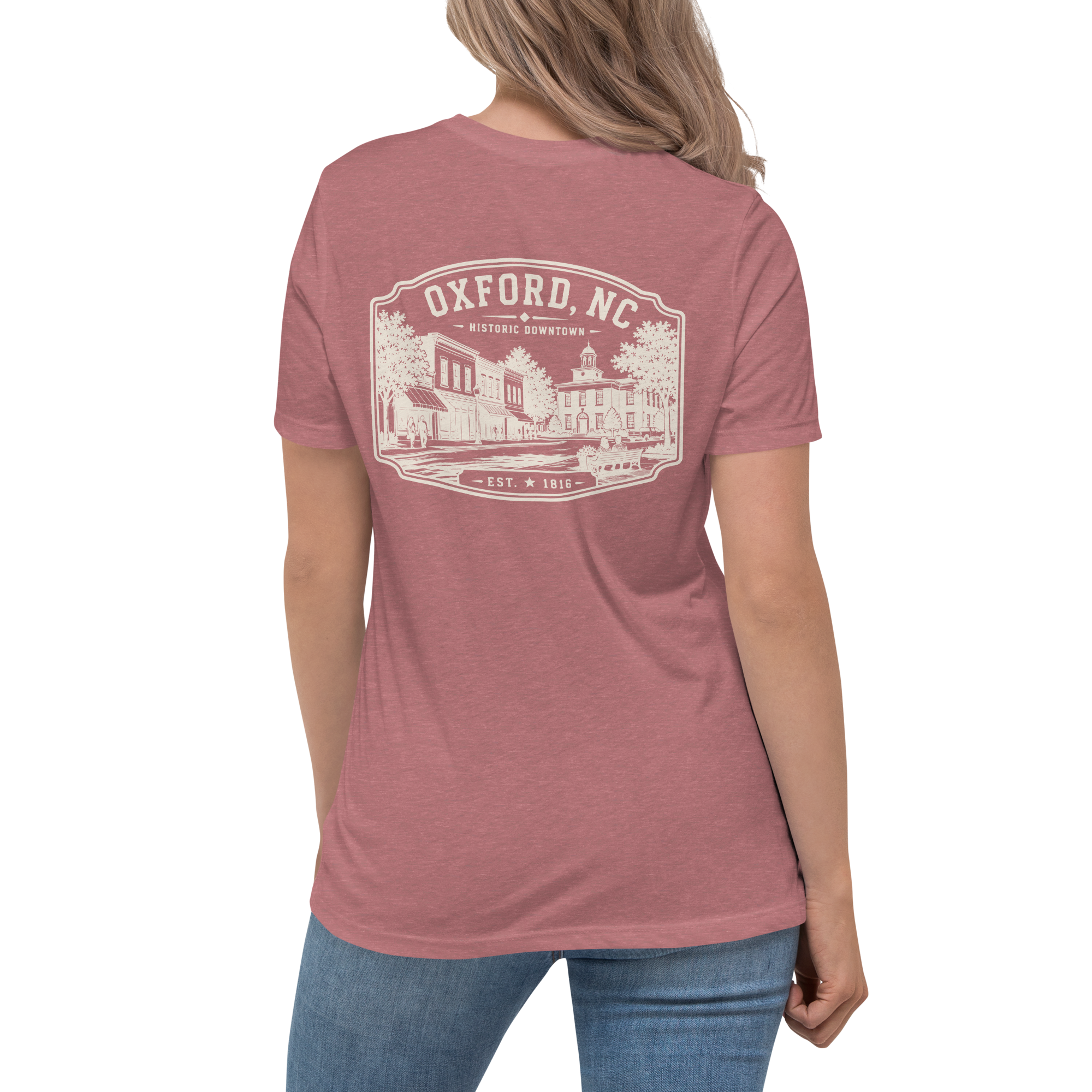 Oxford NC - Historic Downtown - Women's Relaxed T-Shirt