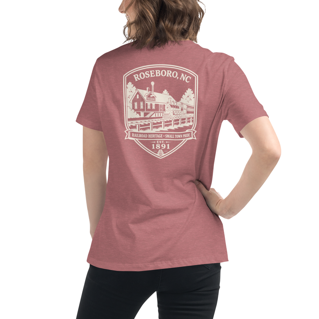Roseboro NC - Railroad Town- Women's Relaxed T-Shirt