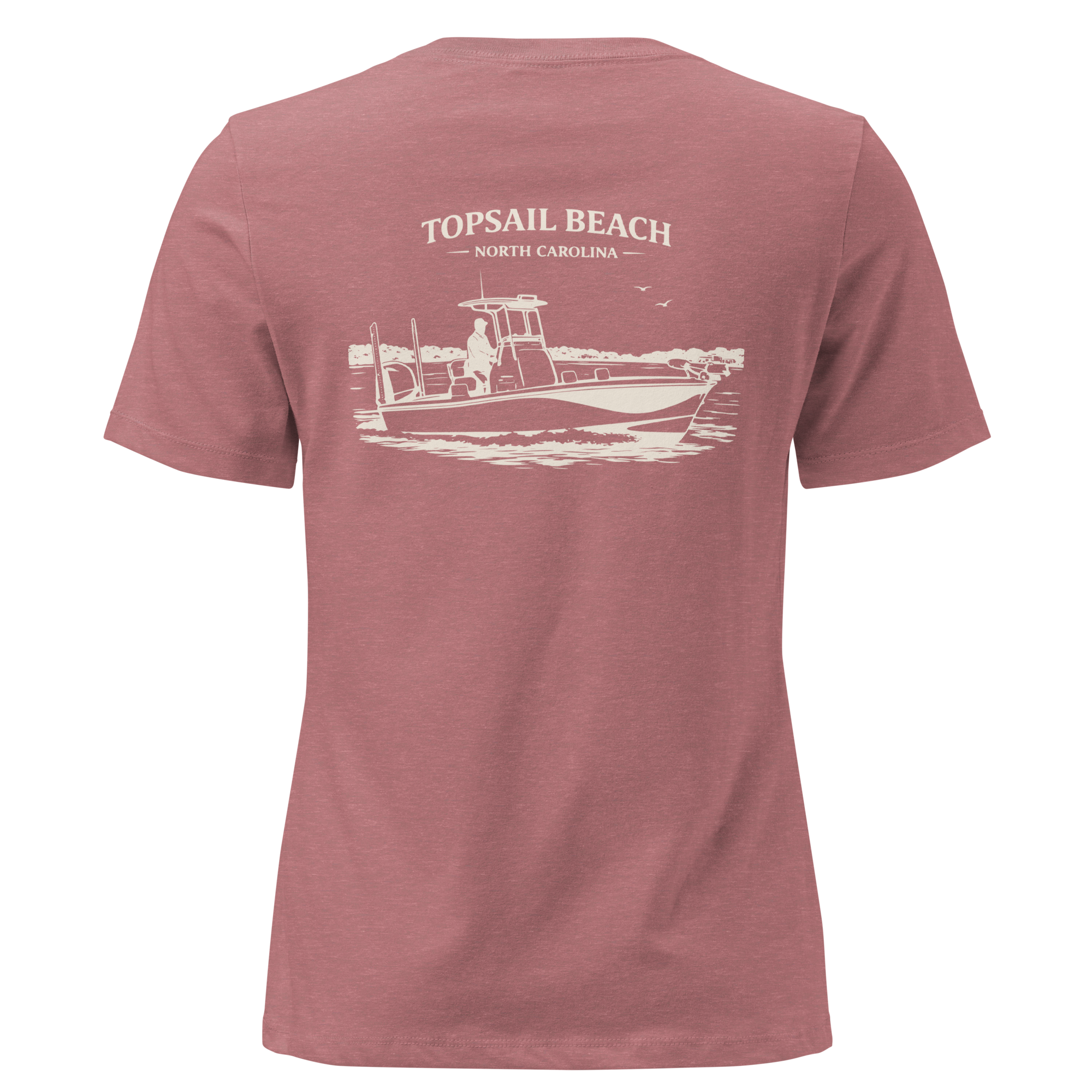 Topsail Beach NC - Boat Days- Women's Relaxed T-Shirt