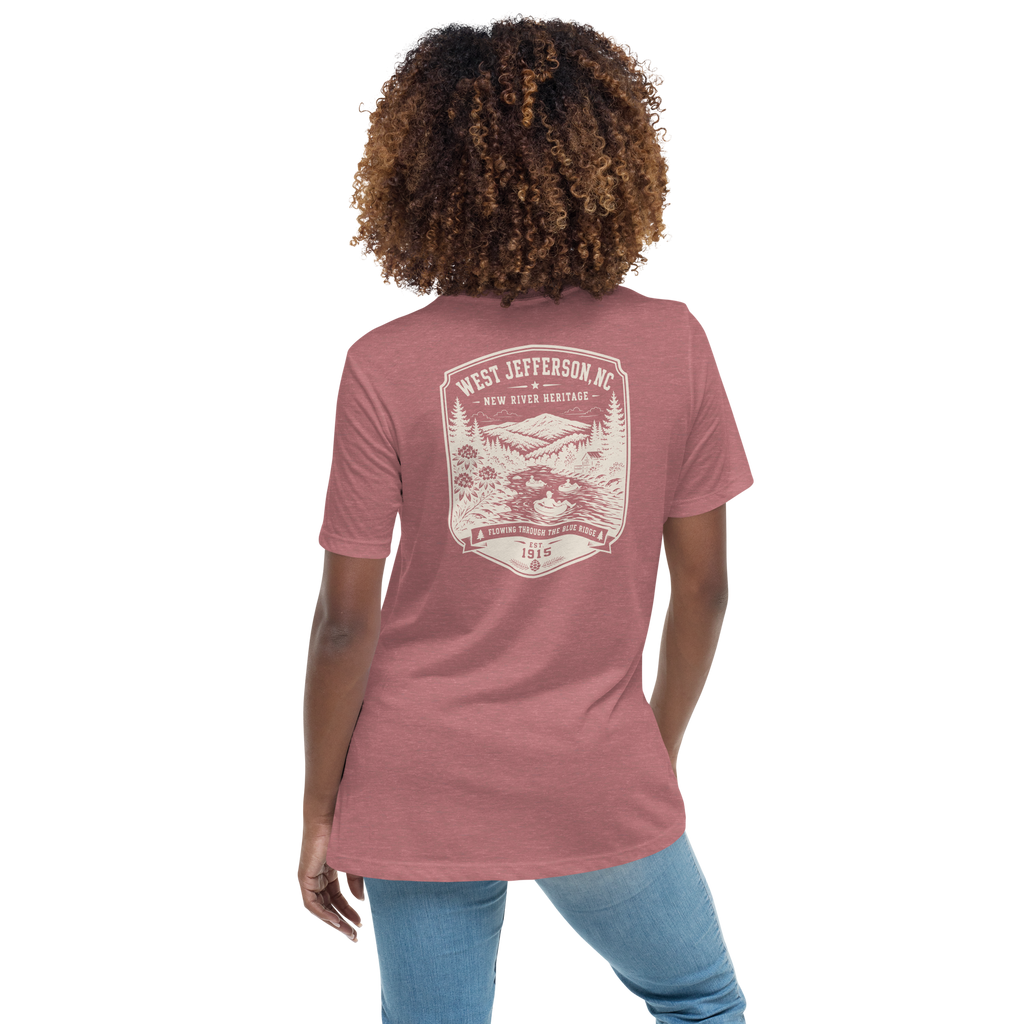 West Jefferson, NC - New River - Women's Relaxed T-Shirt