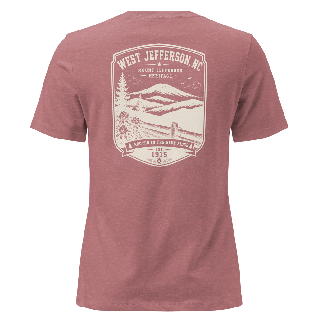 West Jefferson, NC - Mount Jefferson - Women's Relaxed T-Shirt