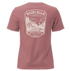 Wilson's Mills, NC - Rooted on Rails - Women's Relaxed T-Shirt