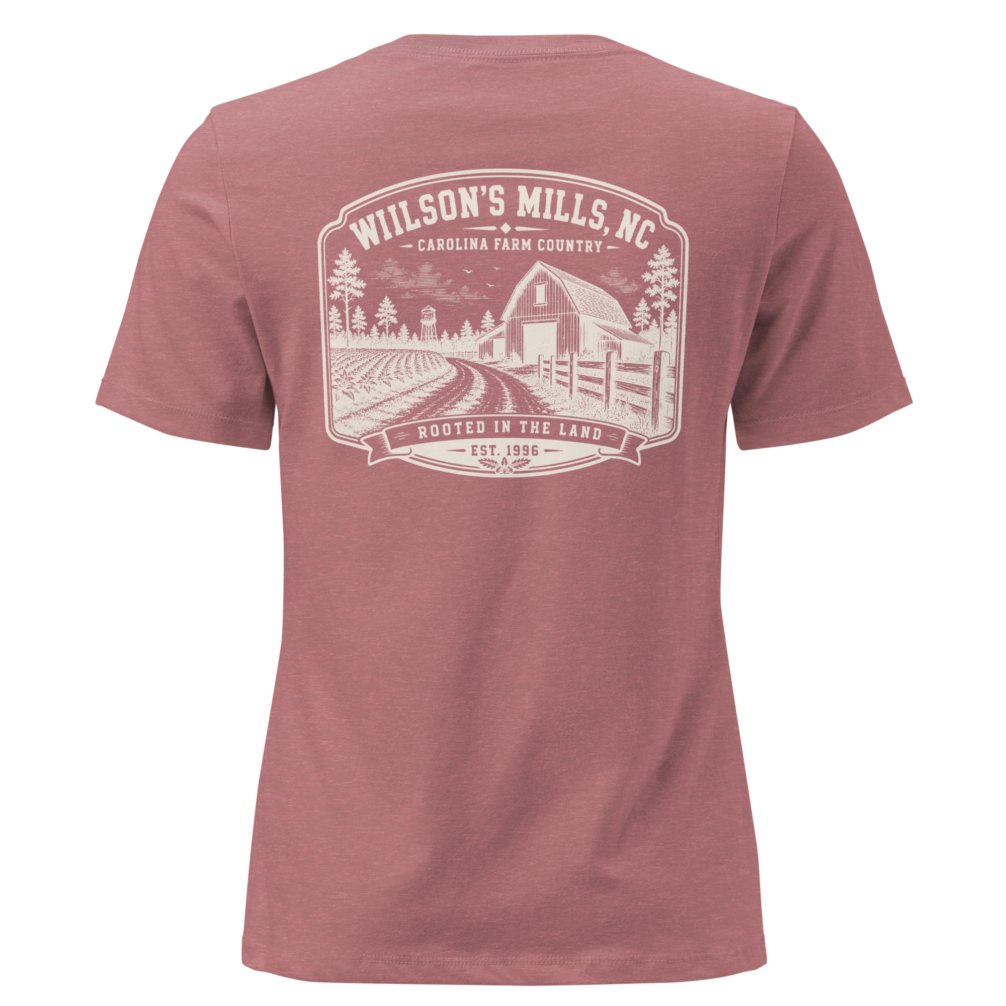 Wilson's Mills, NC - Farm Heritage - Women's Relaxed T-Shirt