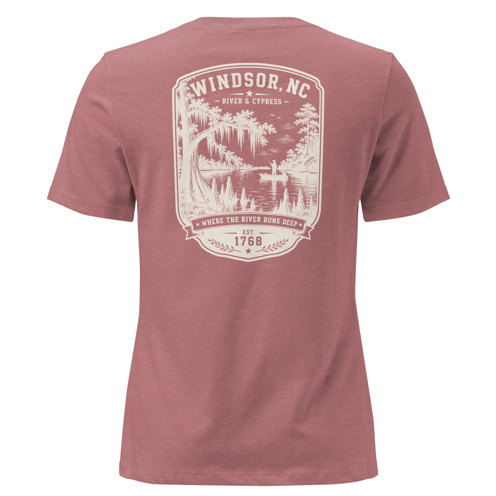 Windsor, NC - River & Cypress - Women's Relaxed T-Shirt