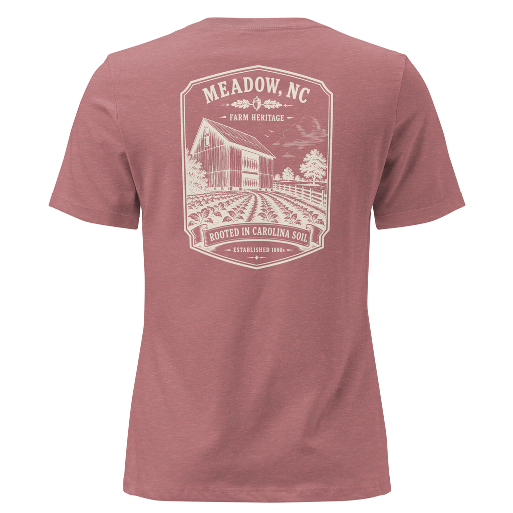 Meadow, NC - Rooted in Carolina - Women's Relaxed T-Shirt