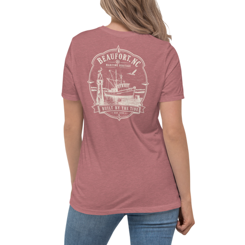 Beaufort, NC - Built by the Tide - Women's Relaxed T-Shirt