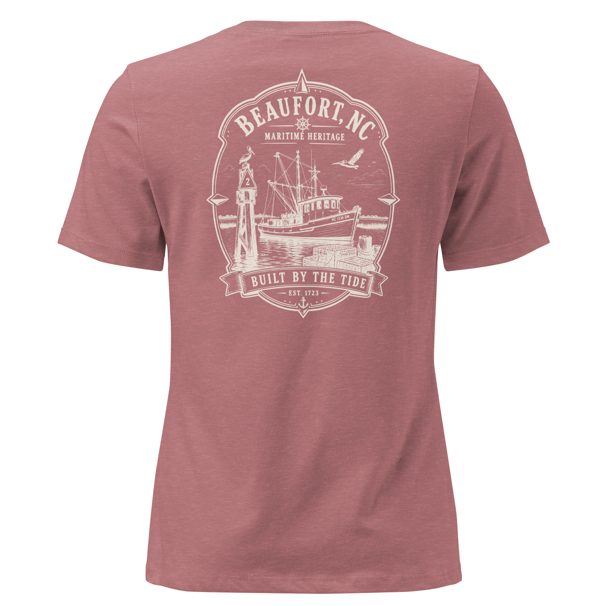 Beaufort, NC - Built by the Tide - Women's Relaxed T-Shirt