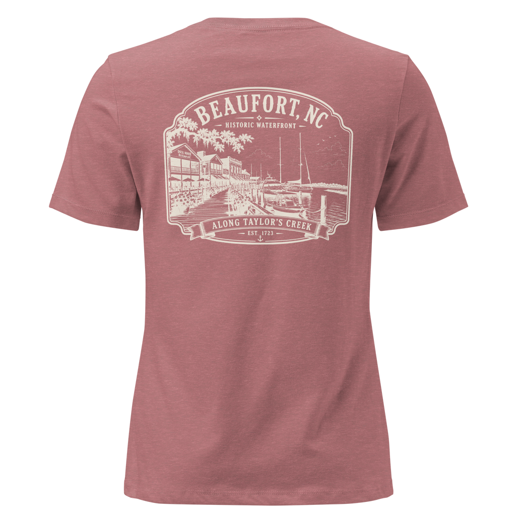 Beaufort, NC - Along Taylors Creek - Women's Relaxed T-Shirt