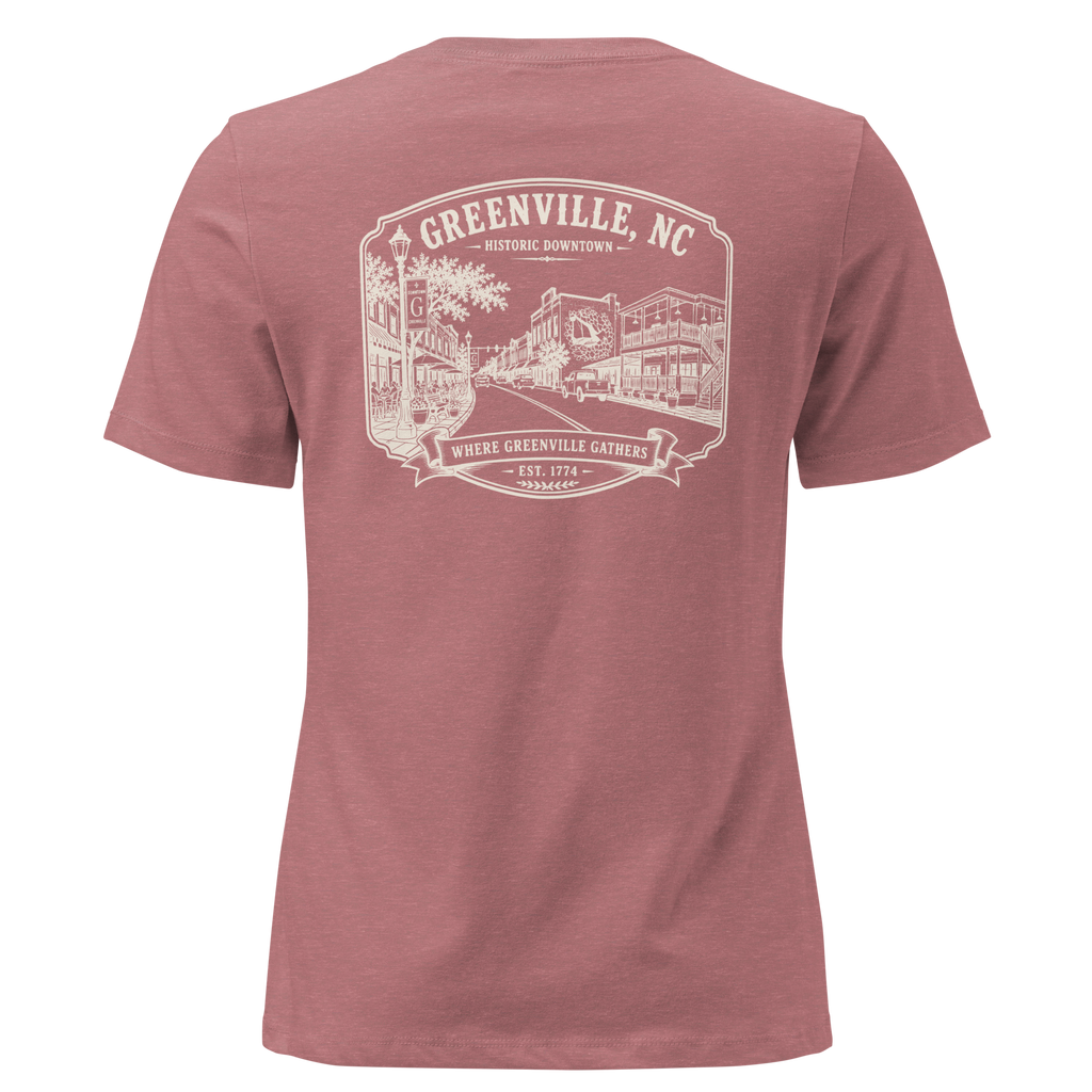 Greenville, NC - Downtown - Women's Relaxed T-Shirt