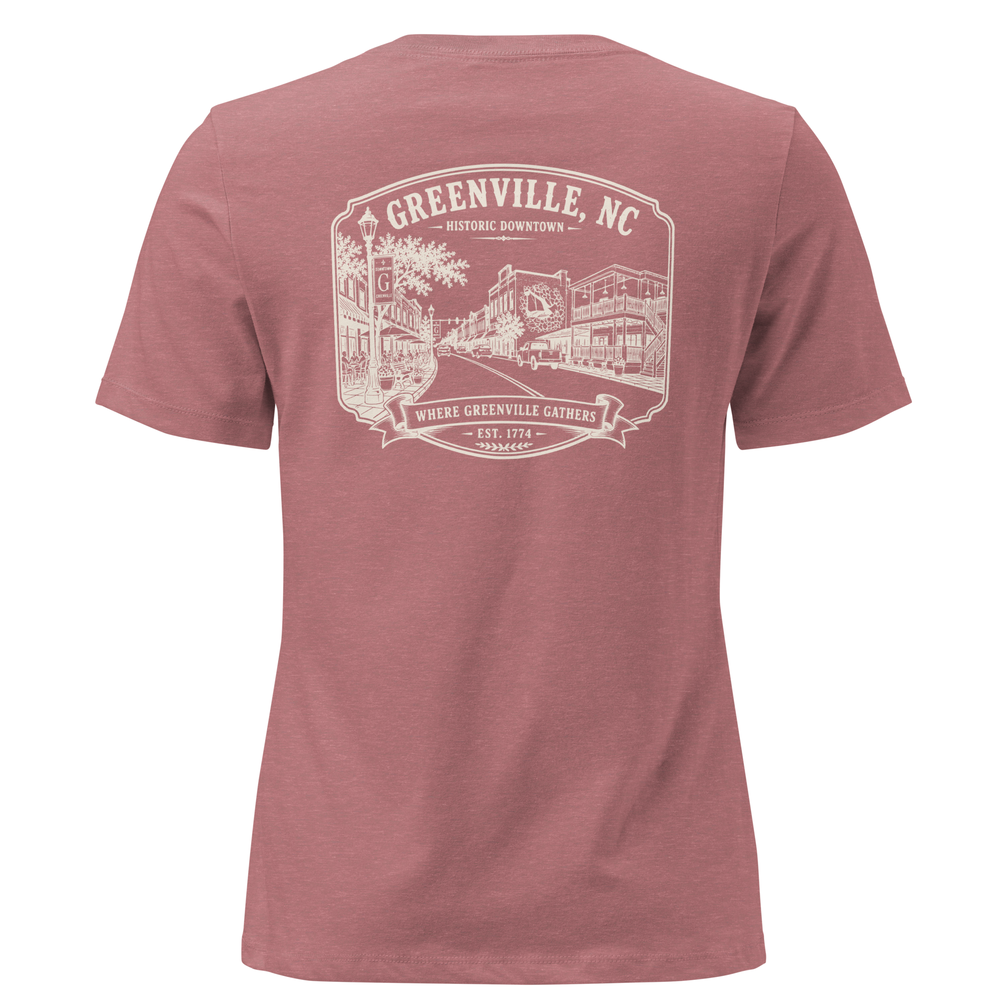 Greenville, NC - Downtown - Women's Relaxed T-Shirt