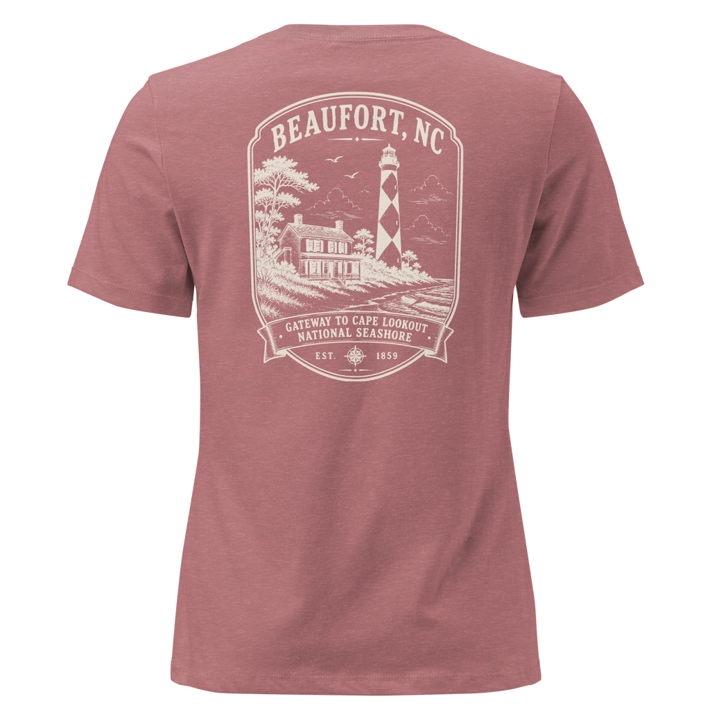 Beaufort, NC - Gateway To Cape Lookout - Women's Relaxed T-Shirt