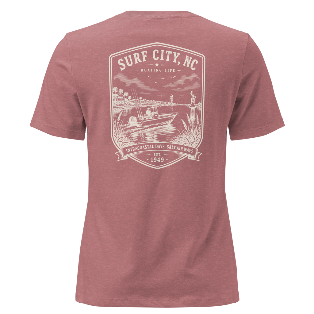 Surf City, NC - Boating Life - Women's Relaxed T-Shirt
